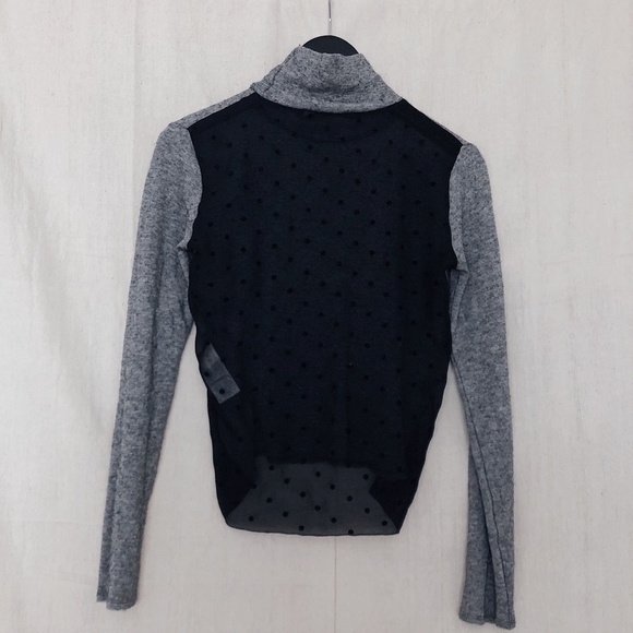 See by Chloe Turtle Neck with Mesh Polka Dot Back - Picture 3 of 6